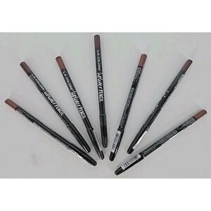 7 Pack L.A. COLORS Lip Liner‎  - 2 Different Colors - Hazelnut & Copper Bronze